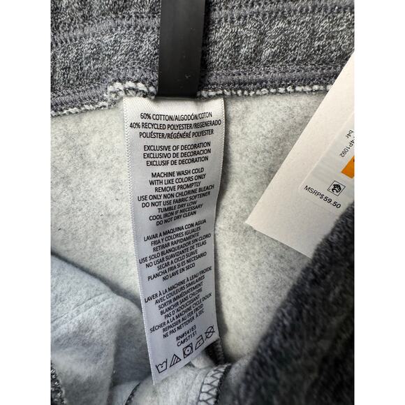 Calvin Klein Women's Active Embroidered-Logo Cargo Pants BLK HEATHER NWT SIZE L - Picture 10 of 10
